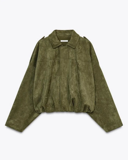 Boho - Oversized Suède Leather Jacket