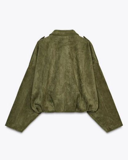 Boho - Oversized Suède Leather Jacket