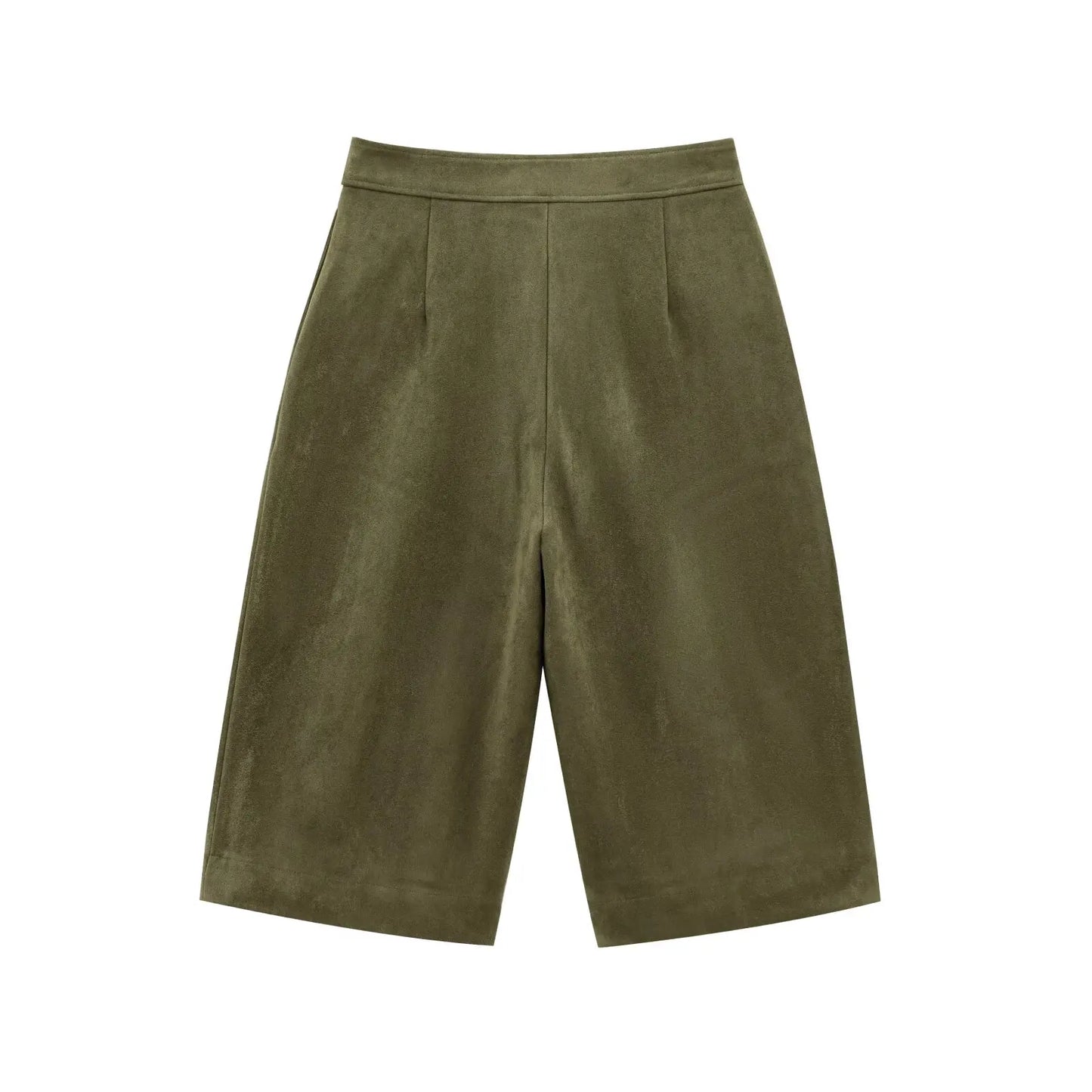 Boho- Suède Green Shorts