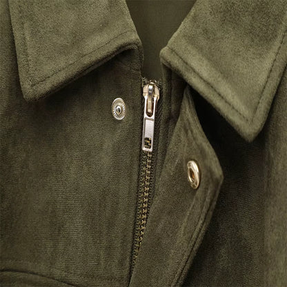 Boho - Oversized Suède Leather Jacket